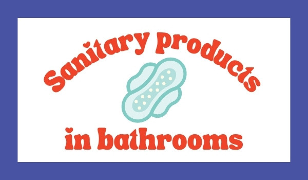 Sanitary products in bathrooms