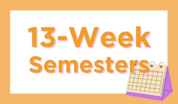 13-week semesters